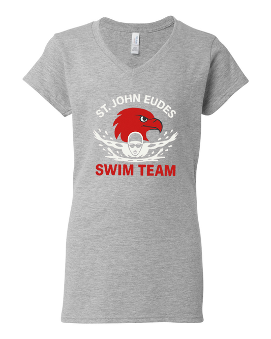 Swim Team Logo V-Neck Shirt